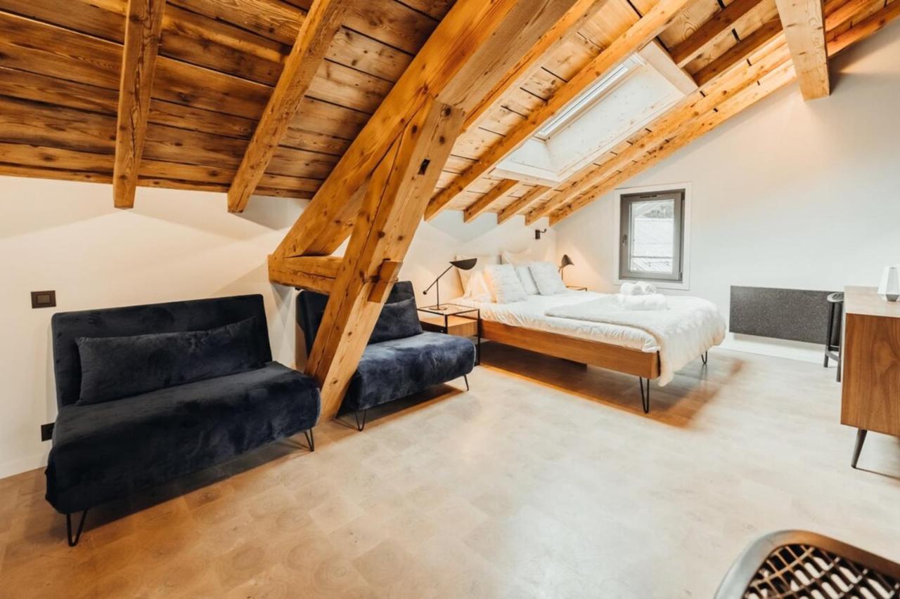 Luxurious 3-Bedroom Flat With Sauna And Garage Шамони Экстерьер фото